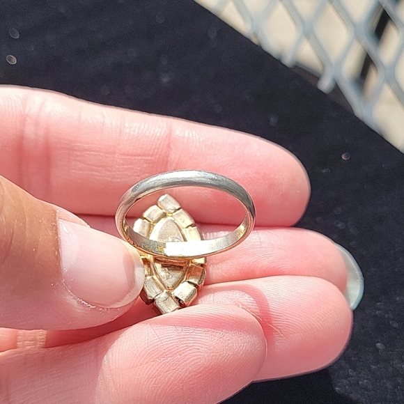 Vintage Purple Marquise & Crystal Ring!!! - Picture 7 of 8